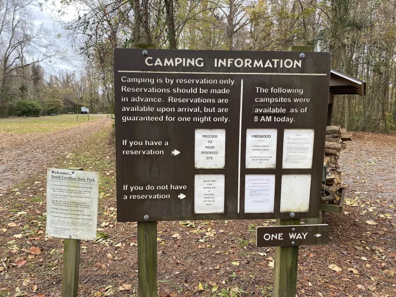 Pettigrew State Park Campground near Sportsman Inn, Plymouth NC