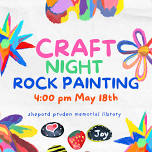 Craft Night: Rock Painting at Shepard-Pruden Memorial Library Plymouth NC